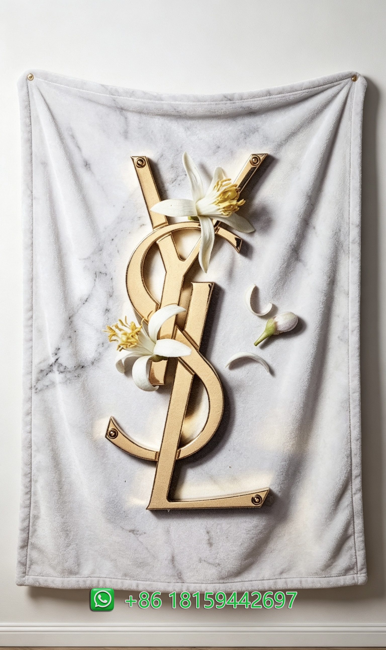 Yves Saint Laurent Throw Blankets
